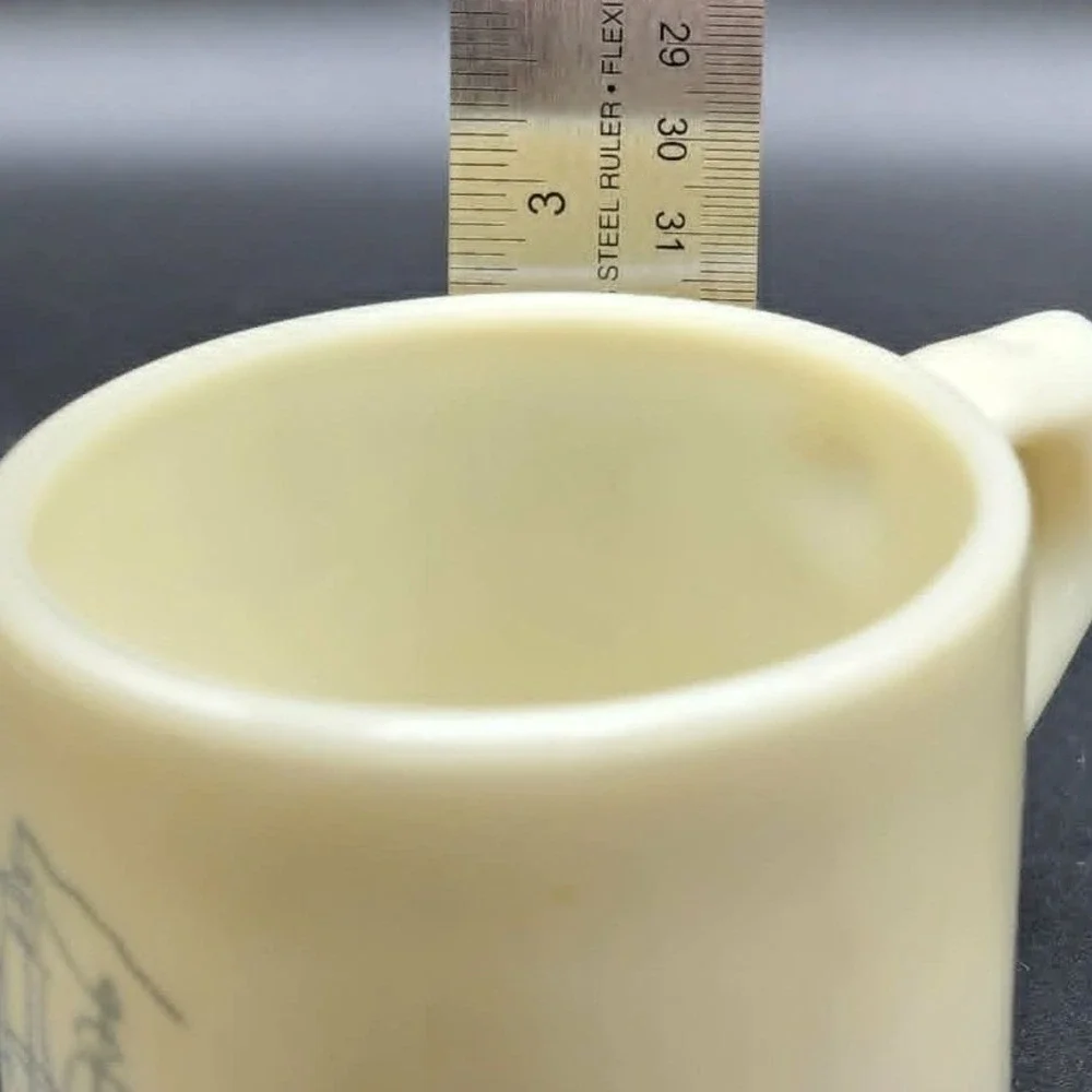 Old Spice Shaving Mug Ship Friendship Cream Milk Glass Mens‎ Vintage Shulton